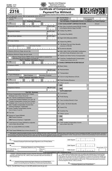 Bir Form 1945: Fillable, Printable & Blank PDF Form for Free .